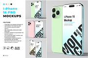 I-Phone 16 PRO Mockup Sets, an iPhone Mockup by Artnivora.Std (Thumbnail 1 of 4)