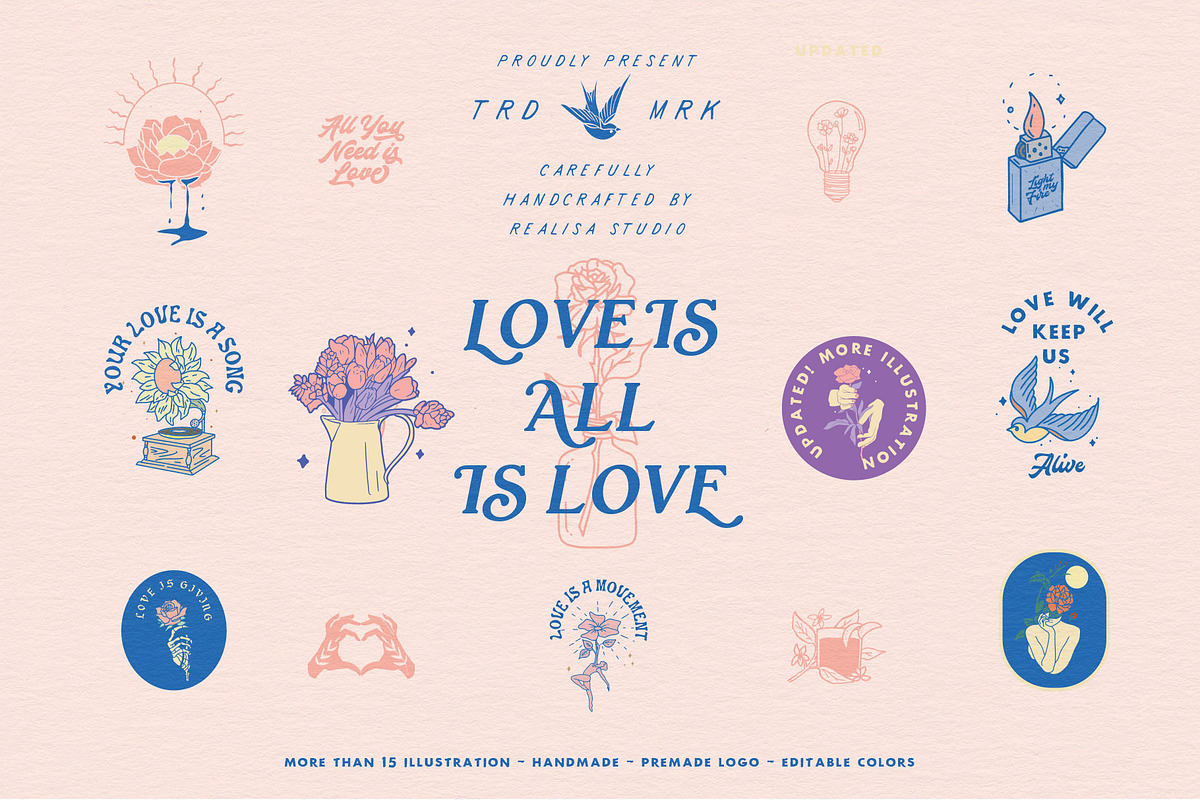 Valentine's - Love is All is Love, an Illustration by Elysamunster (Photo 1 of 17)