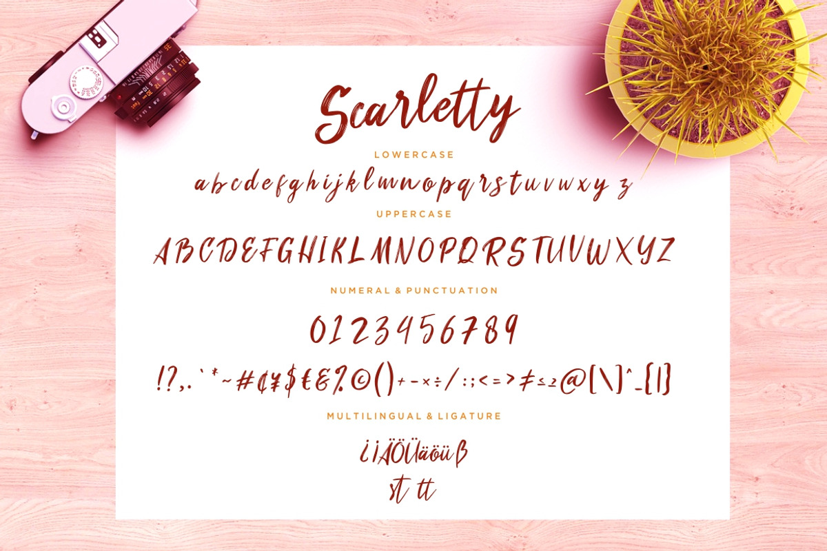 Scarletty Calligraphy Business Font preview 7