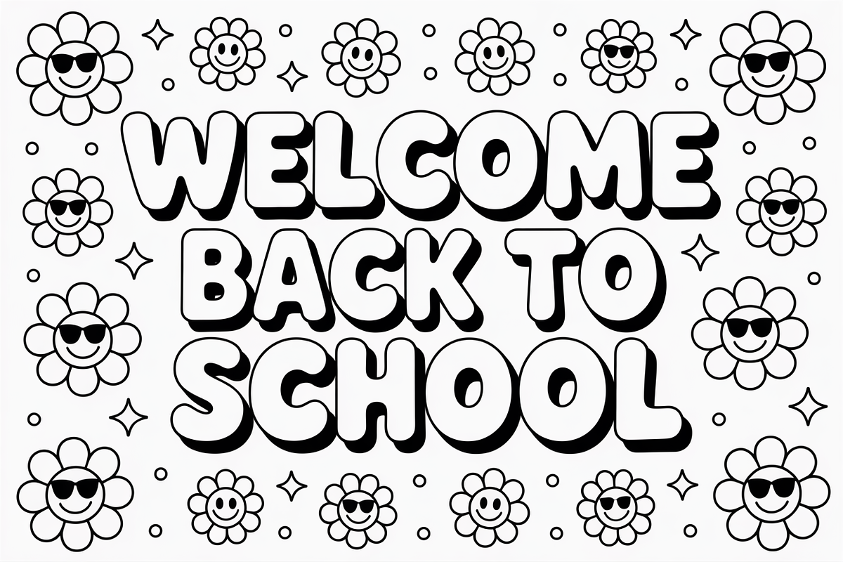 Back to School Coloring Pages design, an Illustration by Amazin_art (Photo 3 of 13)