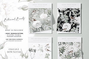 Woodland Flower Birds Paper Pack