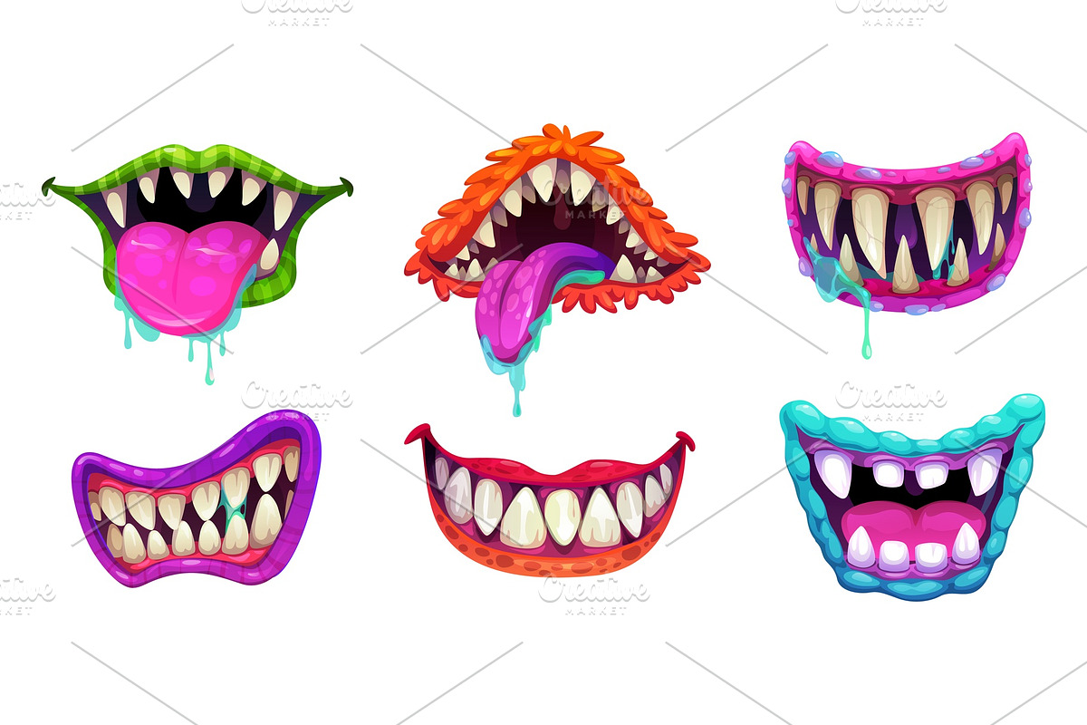Cartoon Halloween monster jaws, a Seasonal Illustration by Seavector Studio (Photo 3 of 3)