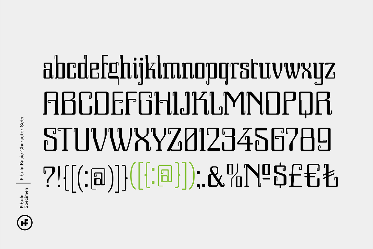 Fibula Display Font preview 2