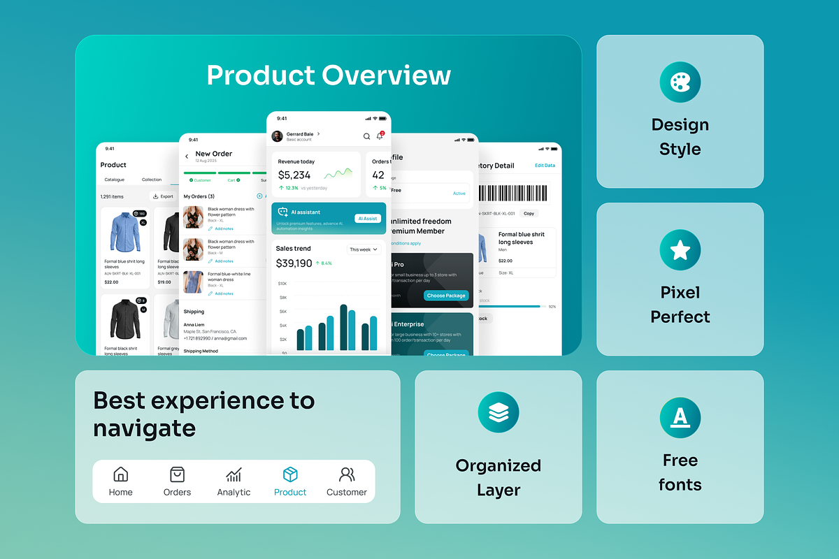 Tukoni - SAAS Store Management Mobil, an UI Kit Template by Agensip Design Agency (Photo 3 of 10)