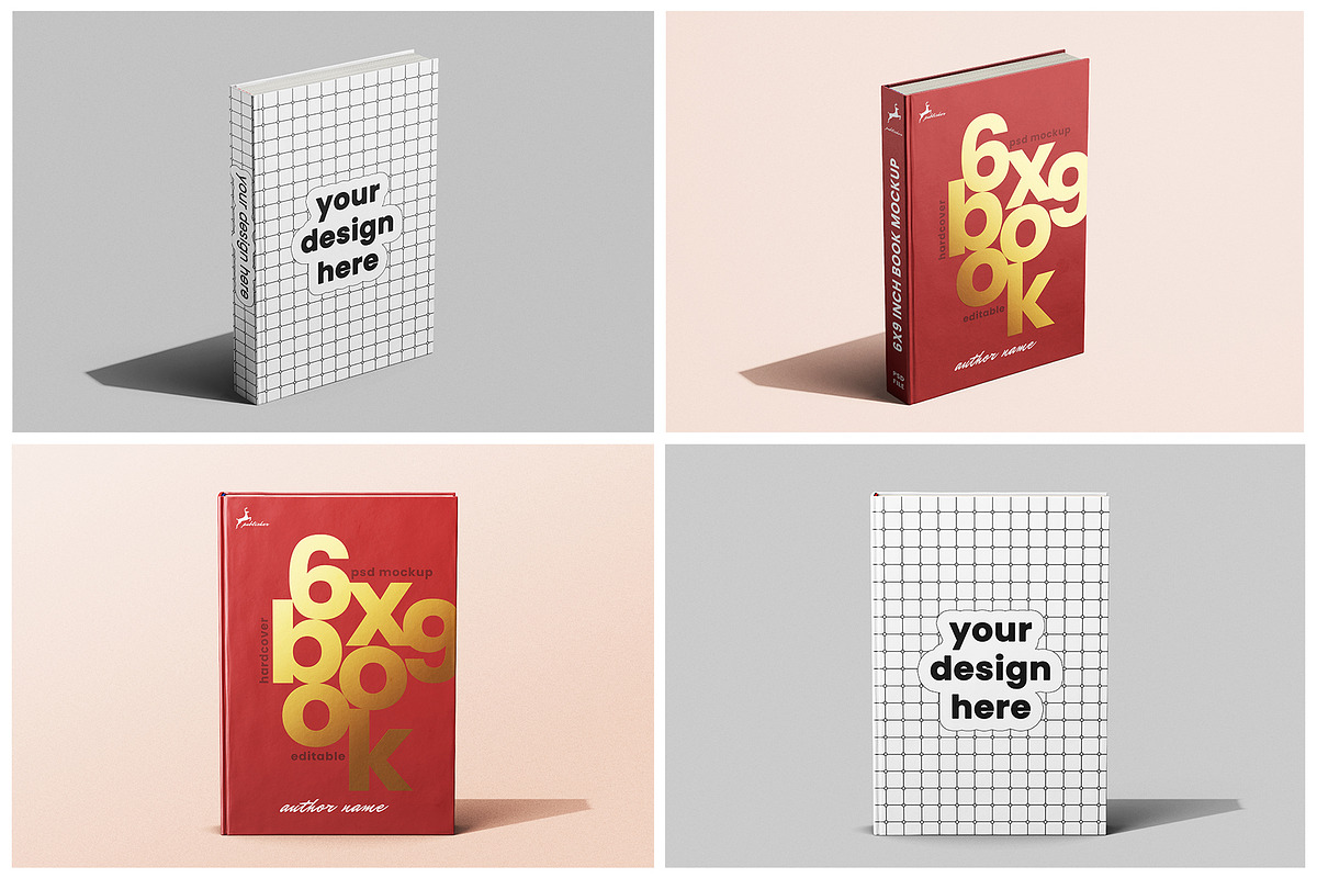 Hardcover Book 6x9 Inch Mockup Set, a Books & Magazine Mockup by Remnand Studio (Photo 10 of 11)