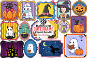Halloween Cute Frame Clipart Bundle, an Illustration by Canvas Craft (Thumbnail 1 of 7)