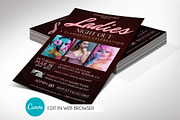 Ladies Night Flyer Canva Template, a Flyer Template by Godserv Designs (Thumbnail 1 of 10)