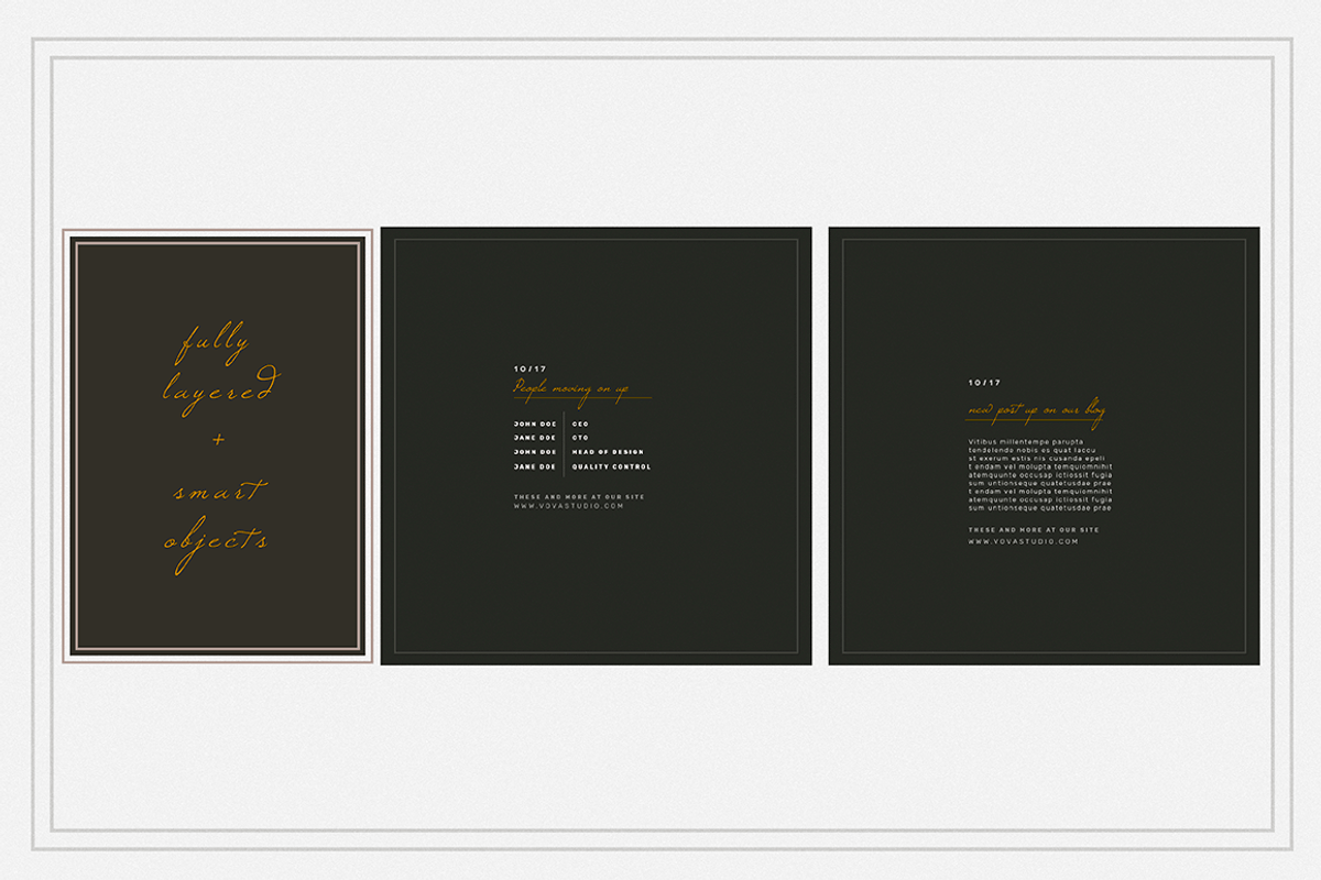 CANARY & COAL socialmedia templates, a Social Media Template by Vova (Photo 7 of 9)