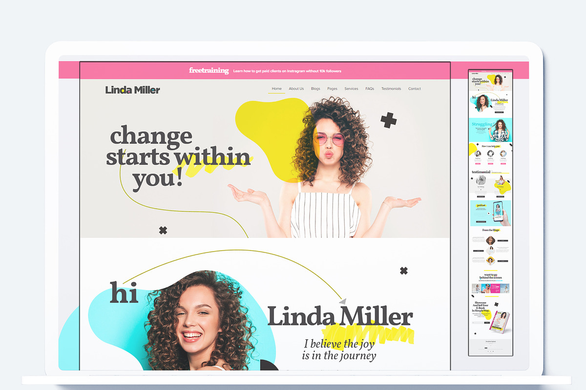 Linda Miller - WordPress Elementor, a WordPress Template by Cubex Design (Photo 7 of 8)