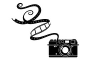 Vintage Camera Film Silhouette, an Object Illustration by yasushie (Thumbnail 26 of 31)