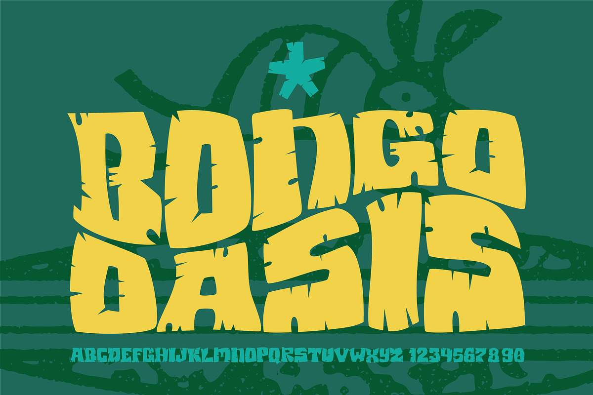 Bongo Oasis | Freaki Tiki Font, a Handwritten Font by Bend Industries (Photo 2 of 10)