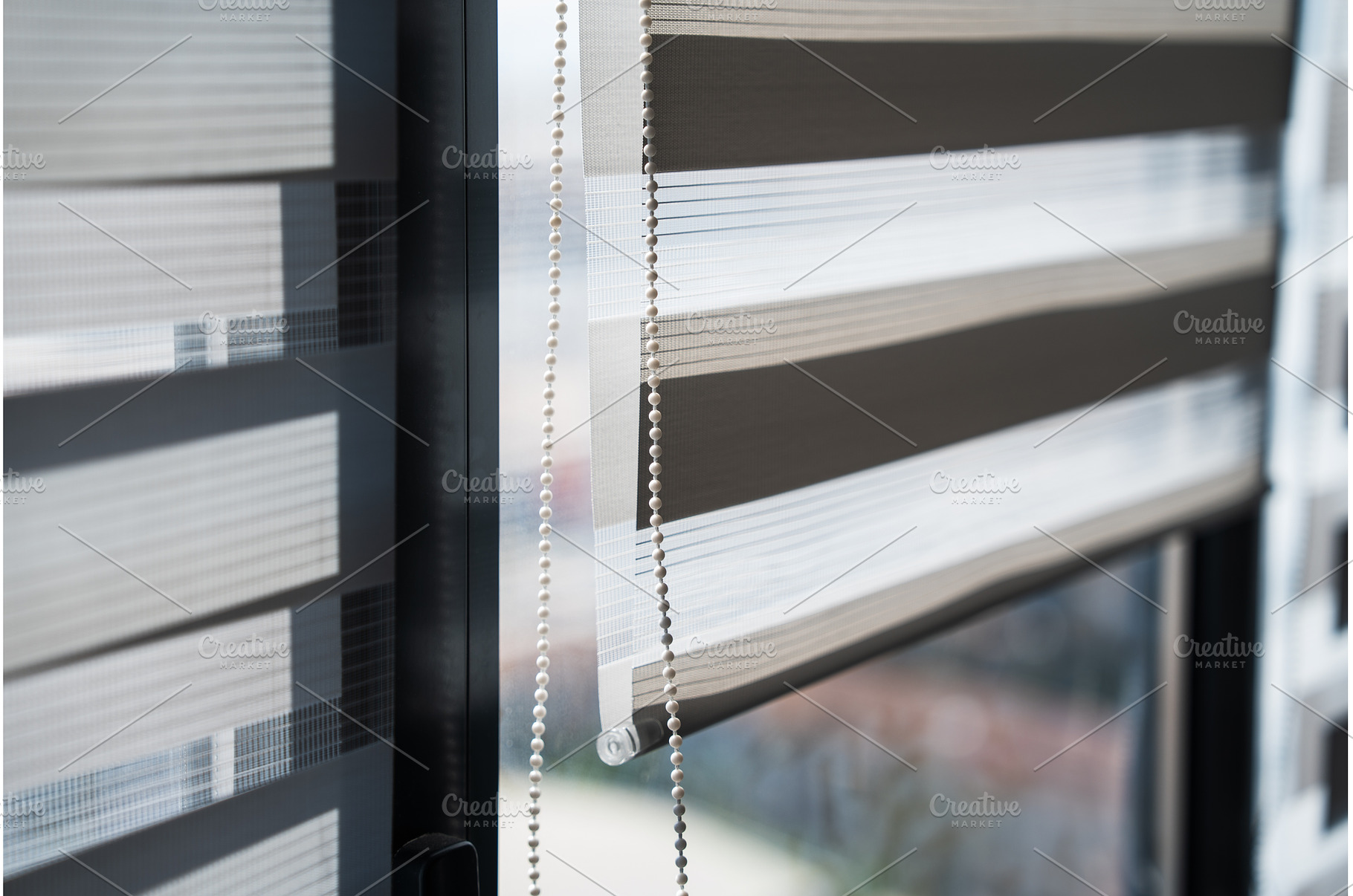 Vertical Close-Up of Zebra Window, an Architecture Photo by volodymyrshtun13795