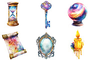 Watercolor Magic Class Clipart, an Illustration by Designking (Thumbnail 2 of 4)