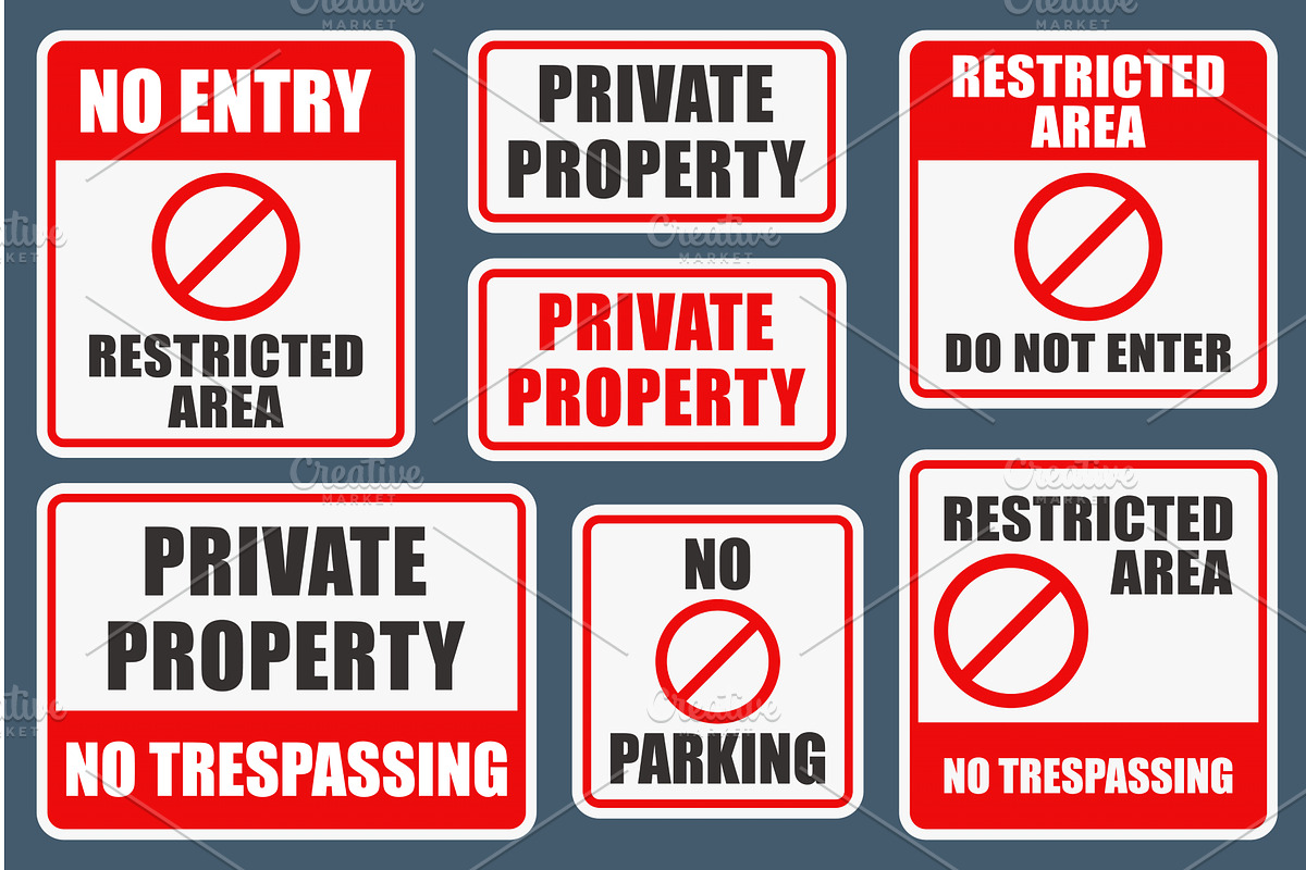 various property and restricted, an Object Illustration by IfH