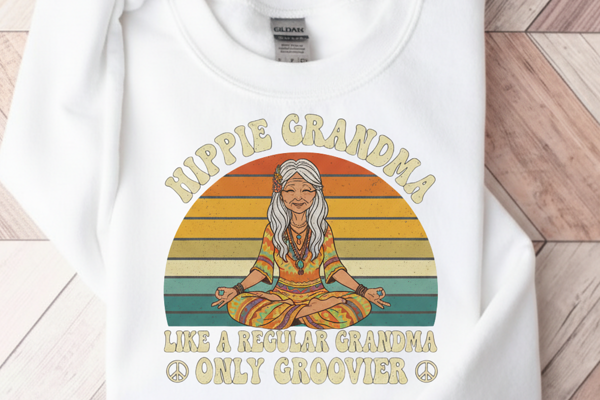 Groovy Hippie Grandma PNG, 70s Retro, a Graphic by Vector Portal (Photo 3 of 5)