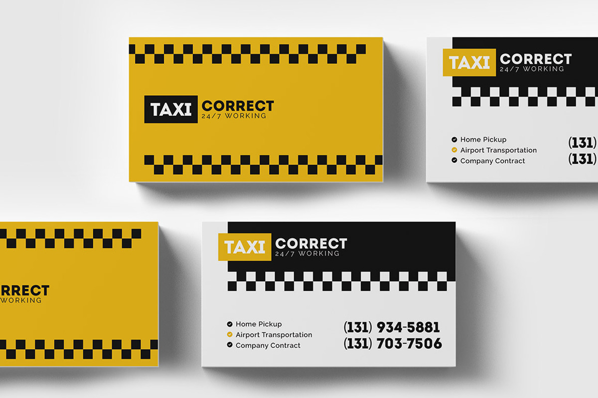 Taxi Business Card Template, a Business Card Template by Radomir (Photo 1 of 2)