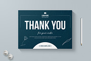 Thank You Card Layout, a Stationery Template by MightyDesign (Thumbnail 1 of 6)