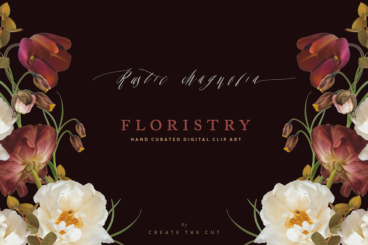 Digital Floristry - Rustic Magnolia, an Illustration by Create The Cut (Photo 3 of 6)