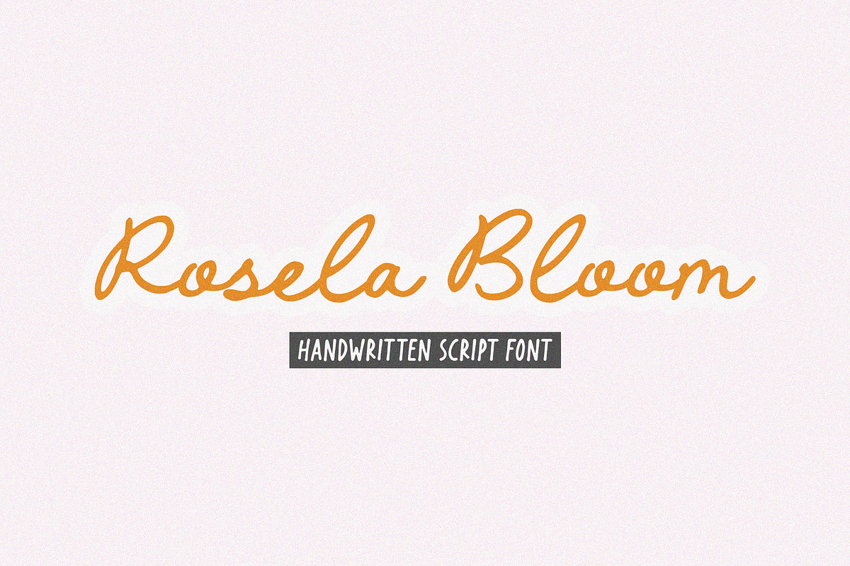 Rosela Bloom Font, a Script Font by Timurtype (Photo 1 of 7)