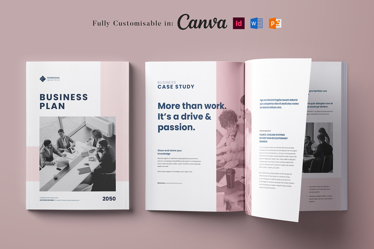 Business Planner Template, Canva, a Brochure Template by Niofix (Photo 1 of 6)