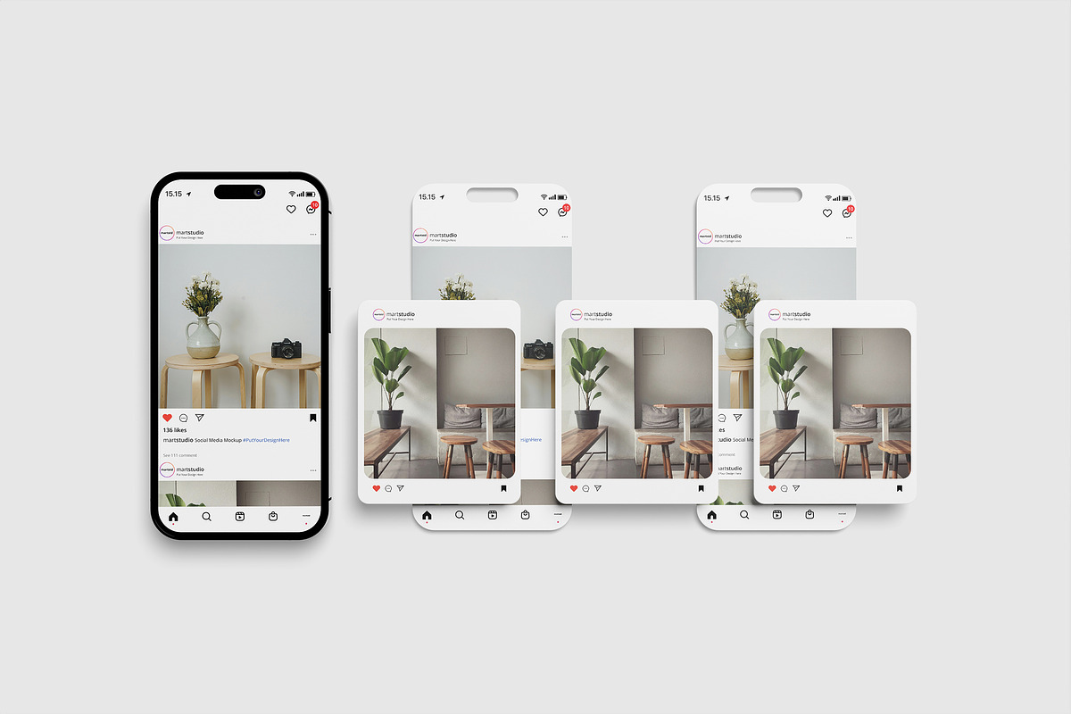 Social Media Mockup, an Advertising Mockup by MA-KING_ART (Photo 1 of 3)
