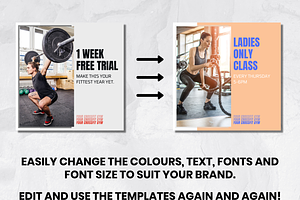 Fitness Instagram Post Template