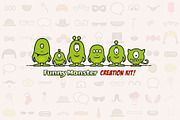 Monster Family Creation Kit, an Illustration by Sargatal (Thumbnail 1 of 14)