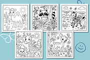 Animal Coloring pages – 31 PNG, an Animal Illustration by Smillyy Threads (Thumbnail 7 of 9)