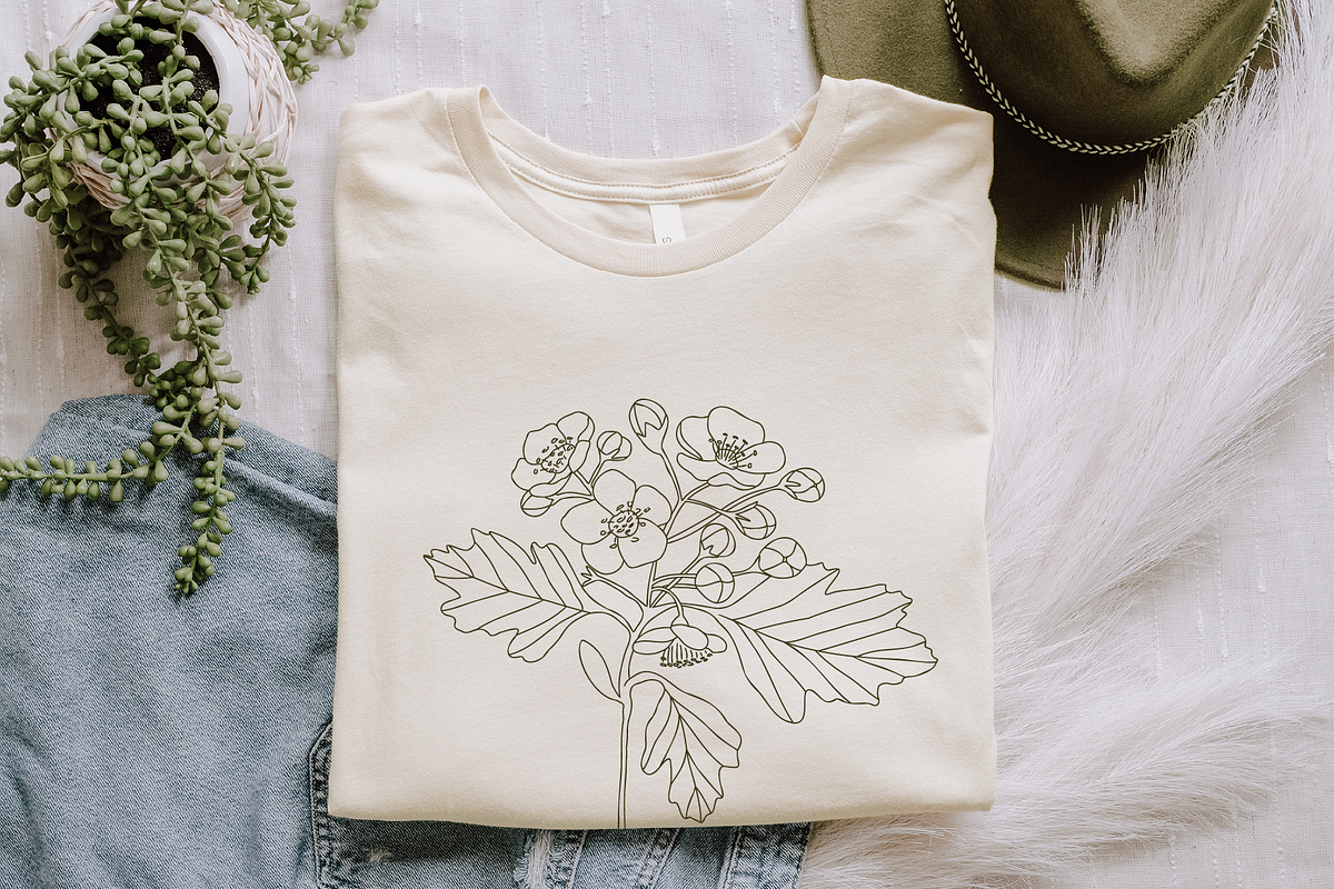 Wildflowers Line Art No:7, a Texture Illustration by Kaya Fonts (Photo 15 of 17)