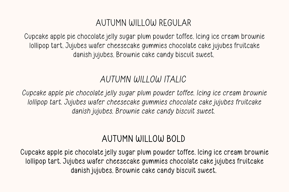 Autumn Willow, a Handwritten Font by Sofia Skoog (Photo 5 of 11)