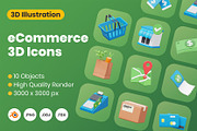 E-Commerce 3D Icons, an Object 3D Model by Rakata Studio (Thumbnail 1 of 2)