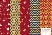 Americana Gold Foil Digital Papers, a Pattern Graphic by Amanda Ilkov (Thumbnail 4 of 4)