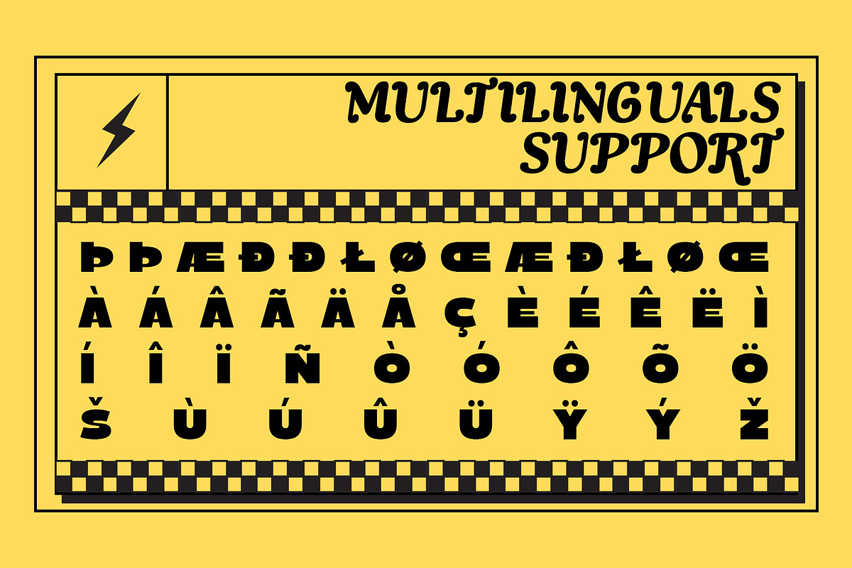 Delutchy | Display Retro Bold Font, a Sans Serif Font by Tiptop Graphic (Photo 3 of 9)
