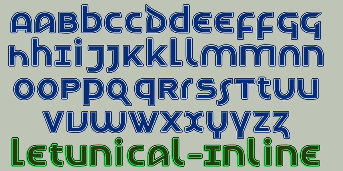 Letunical, a Sans Serif Font by Ingrimayne Type (Photo 5 of 8)