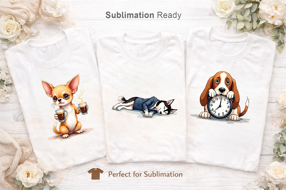 Sarcastic Dog Sublimation PNGs, an Illustration by Artnoy (Photo 5 of 8)