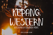 Kepang Western Font, a Serif Font by Iqsiart Studio (Thumbnail 1 of 7)