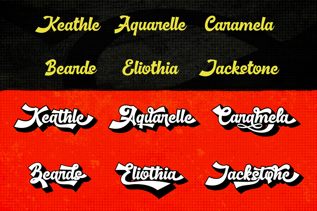 Basuki Script Font preview 5