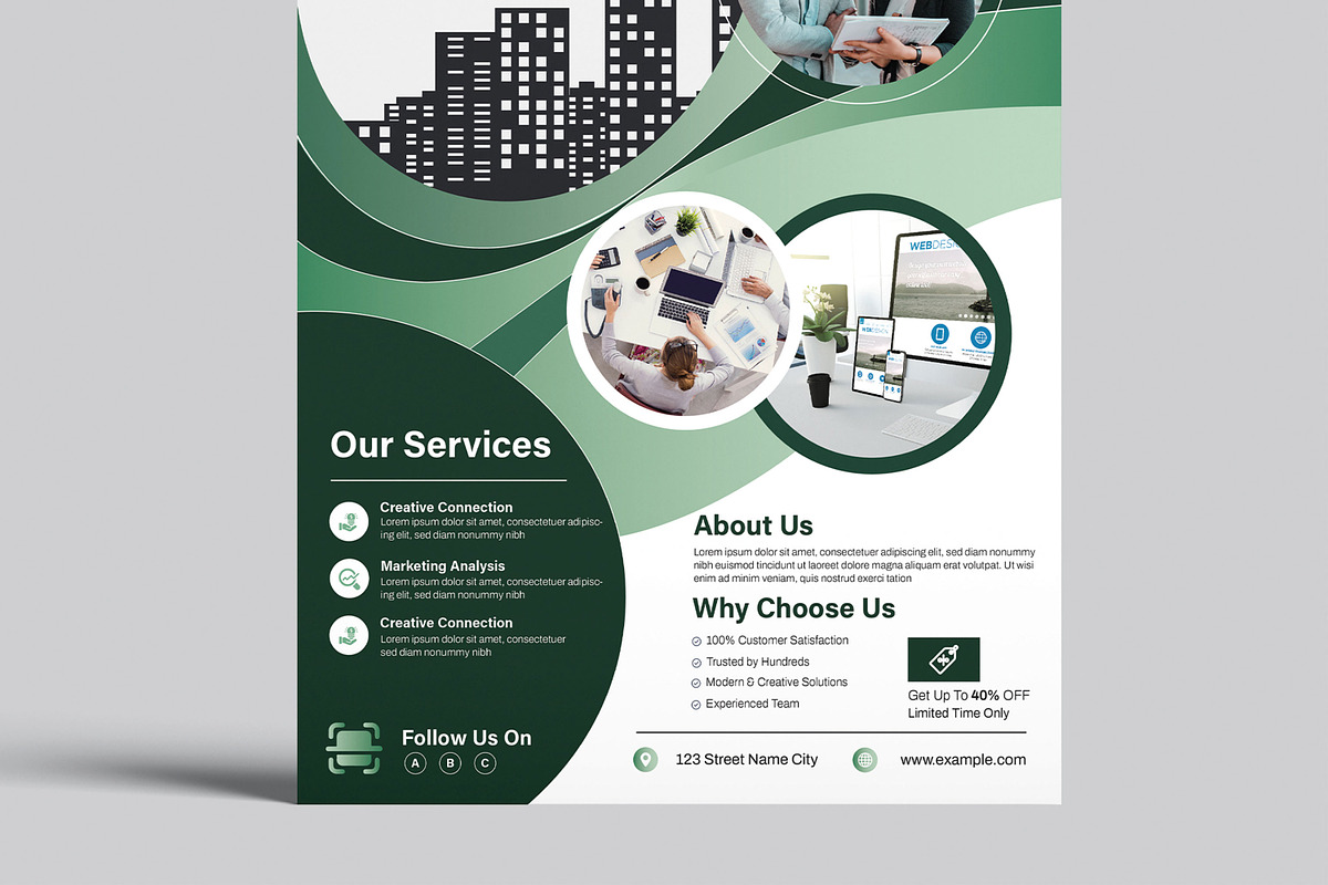 Business Flyer Template, a Flyer Template by MightyDesign (Photo 5 of 8)