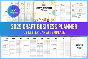 2025 Craft Business Planner Canva