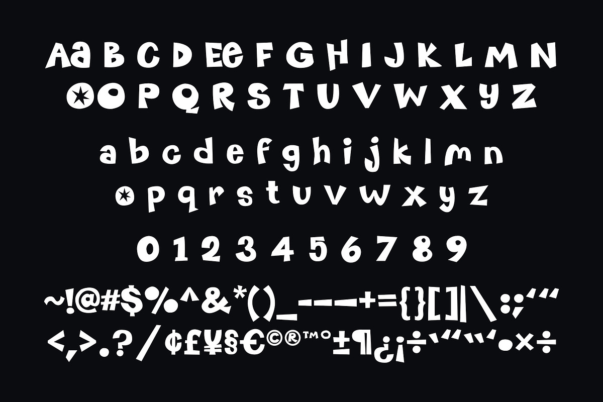 Hey Starla – Funky Display Font, a Sans Serif Font by Mockmenot (Photo 2 of 7)