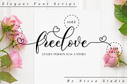 Freelove // Lovely Script Font, a Script Font by Nissa Studio (Thumbnail 10 of 12)