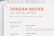 Modern Resume Template for Word, a Resume Template by SharpResumeFoundry (Thumbnail 3 of 5)