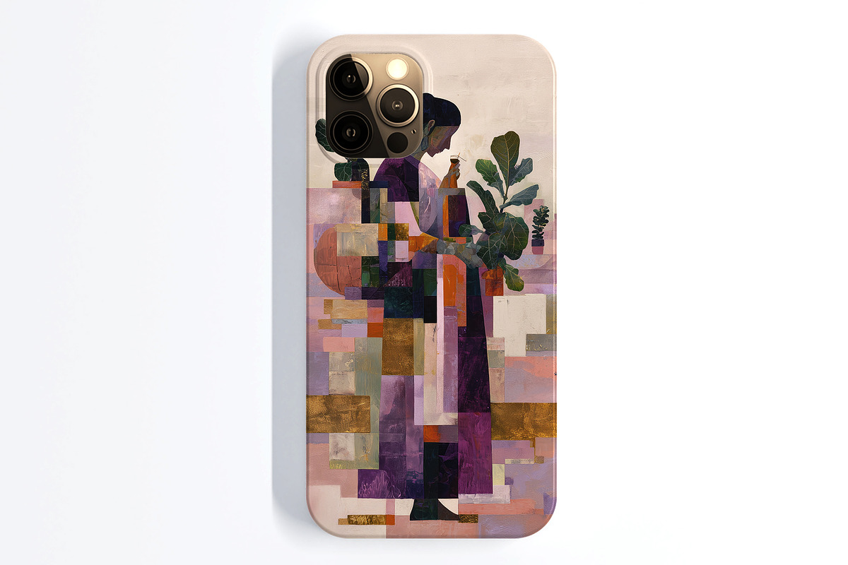 Cubist Floral Portrait Illustration, a Decorative Illustration by Housui Patterns (Photo 17 of 17)