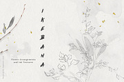 Ikebana Flower Illustrations, a Texture Illustration by Greta Ivy (Thumbnail 1 of 7)
