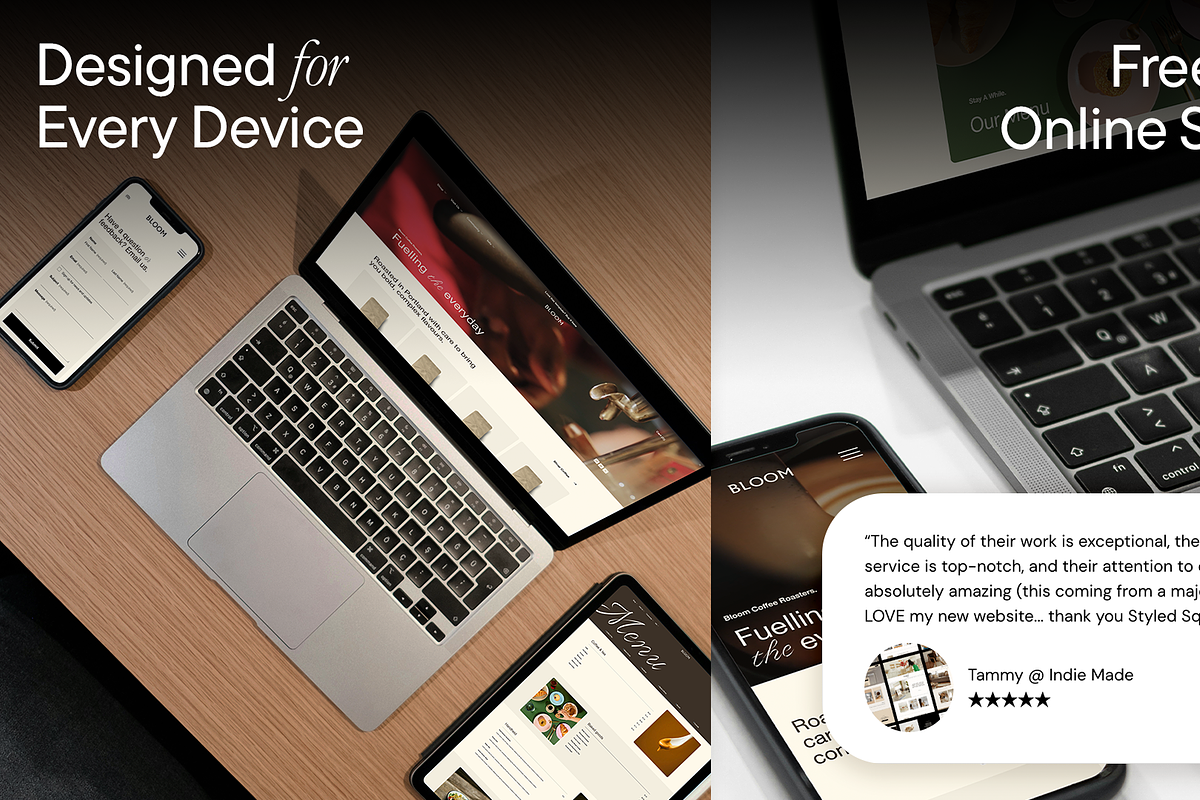 Bloom: Squarespace 7.1 Template, a Squarespace Template by The Styled Square (Photo 3 of 9)