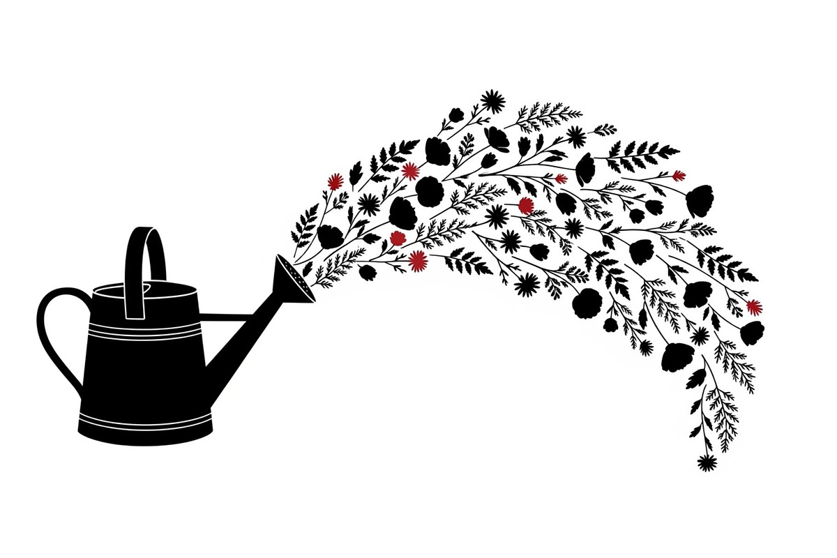 Floral Watering Can Design Bundle, an Illustration by Gaye Art (Photo 7 of 31)