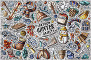 Winter Season Cartoon Objects Set, an Object Graphic by BALABOLKA (Thumbnail 1 of 4)