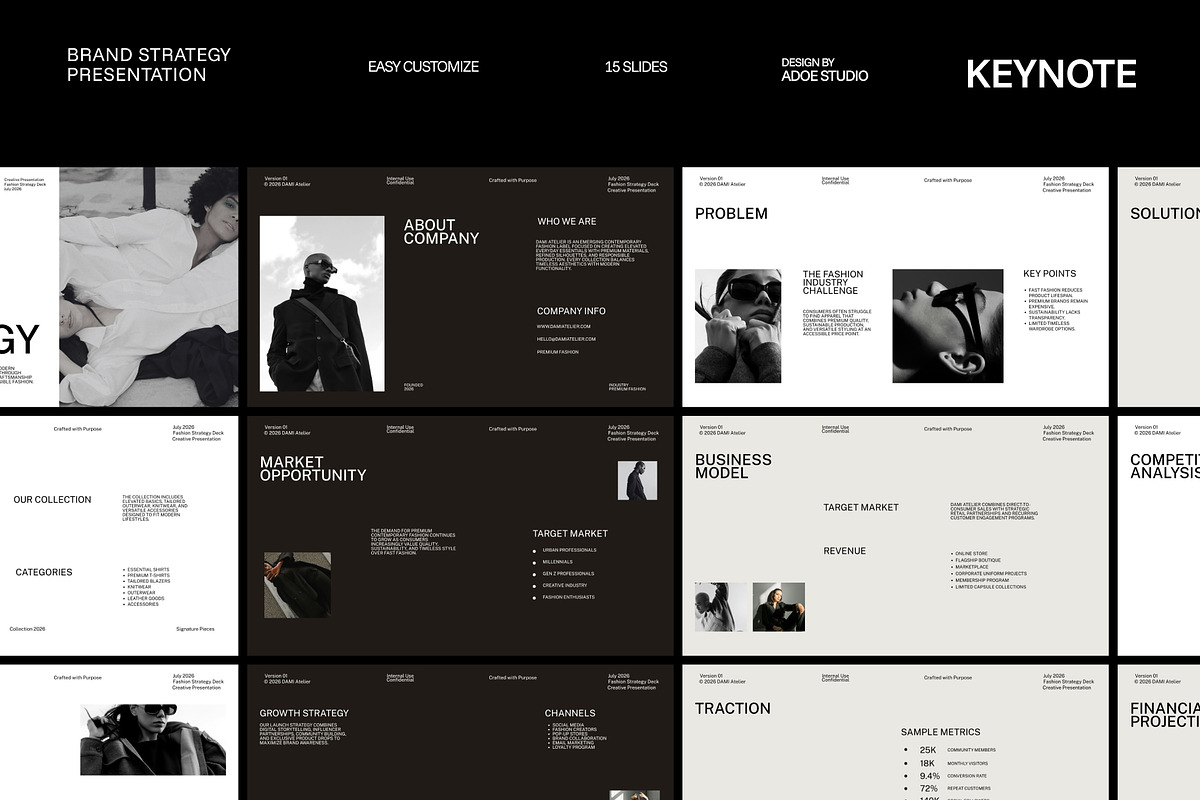 Brand Strategy Keynote, a Presentation Template by adoestudio (Photo 1 of 8)