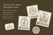 150 Travel Stamps, an Outline Icon by Prosymbols (Thumbnail 2 of 9)