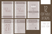 Elegant Wedding Branding Set, an Invitation Template by Elegrad Design Agency (Thumbnail 10 of 12)